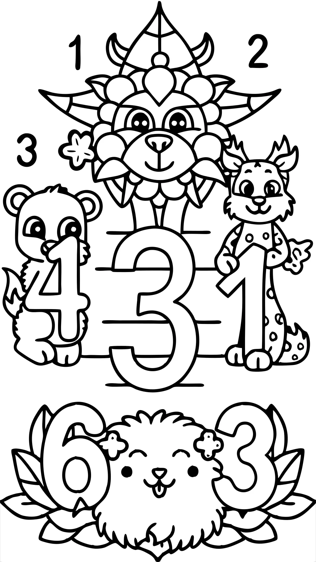 coloring pages by numbers